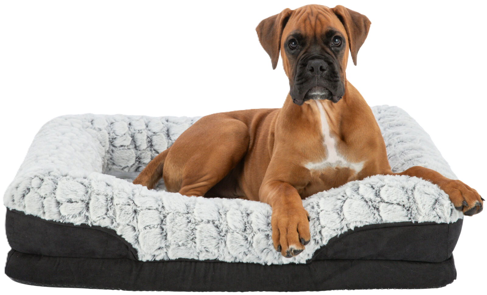 Trixie Vital Hondenmand Lino Hoekig Zwart / Grijs