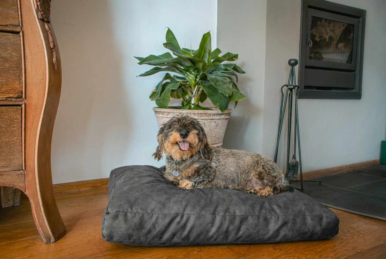 Let's Sleep Plush Pillow Hondenkussen Antraciet