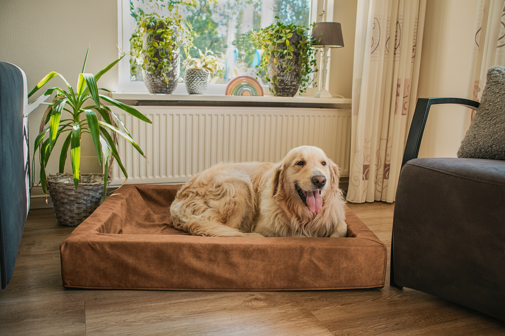 Let's Sleep Comfy Cushion Hondenmand Cognac