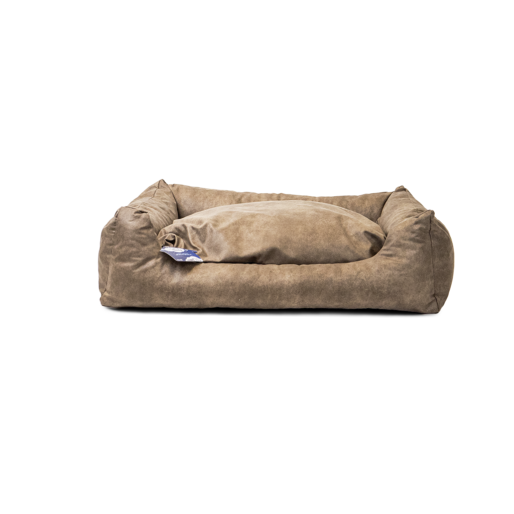 Let's Sleep Sweet Dreams Hondenmand Met Kussen Taupe XL