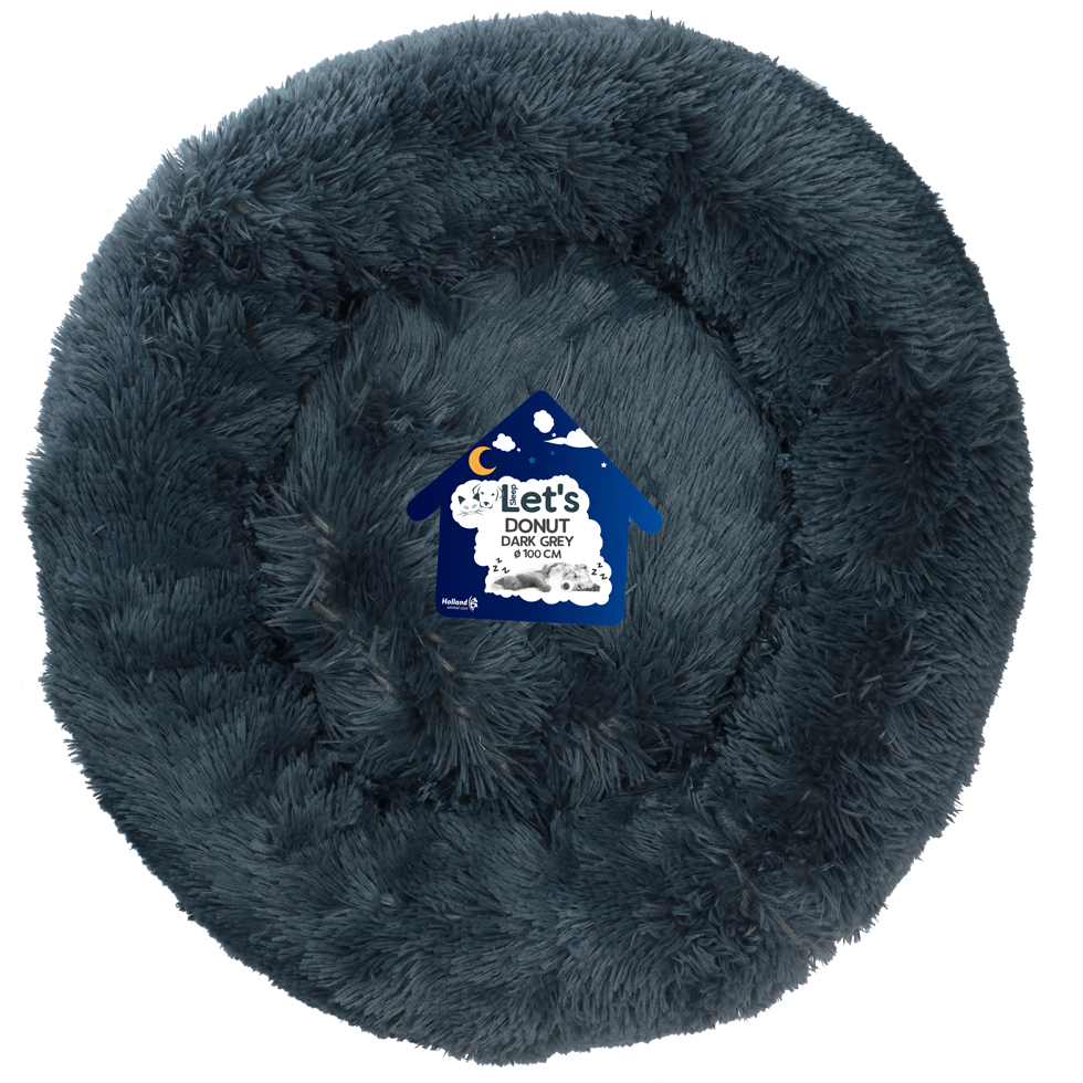Let's Sleep Donut Donkergrijs XXL